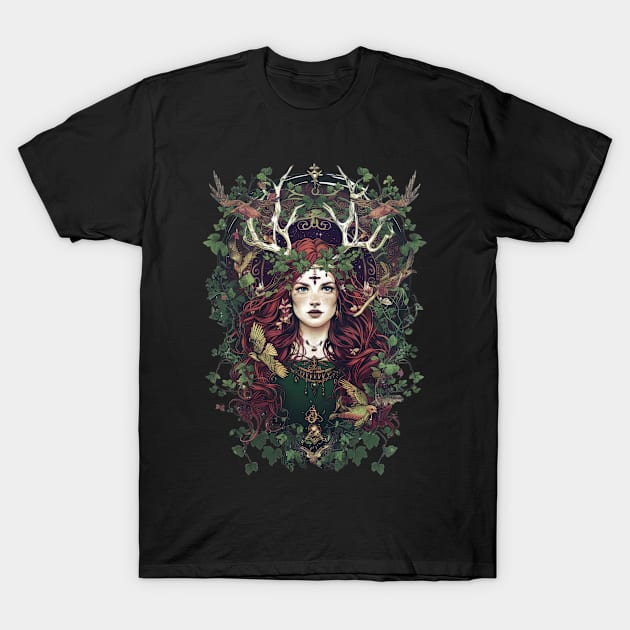 Wiccan pagan goddess T-Shirt by DEGryps